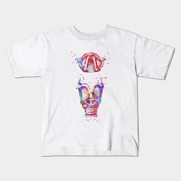 Larynx Kids T-Shirt by RosaliArt